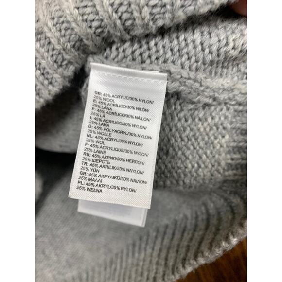 North Face Shawl Collar Icelandic Long Cardigan Nordic Size Large Wool Blend - Picture 3 of 9